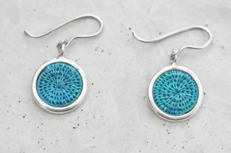 Mini Hanging Earrings (Turquoise)