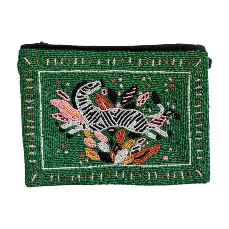 Zebra Clutch Bag