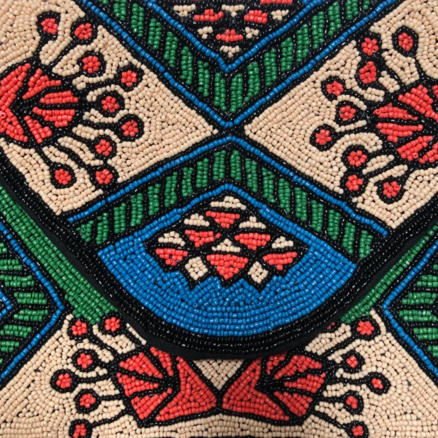 Alternative view of Zuri ProteaXNdebele Hand Beaded Clutch Bag