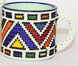 Alternative view of Ndebele Beaded Enamel Mugs
