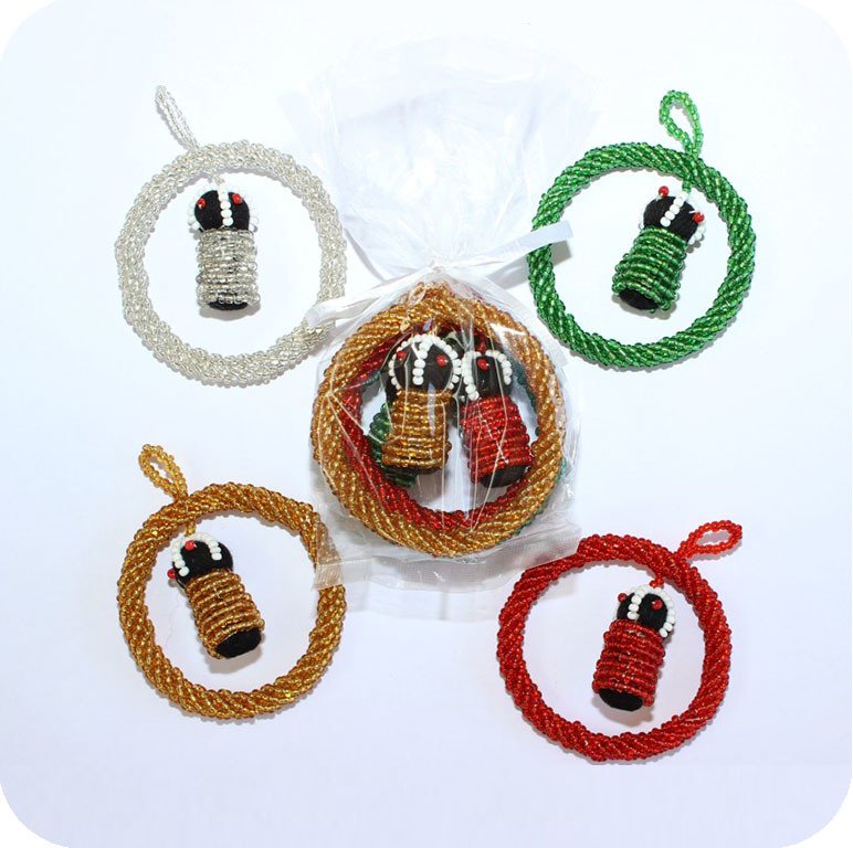 Beaded Rings (Set of Four)