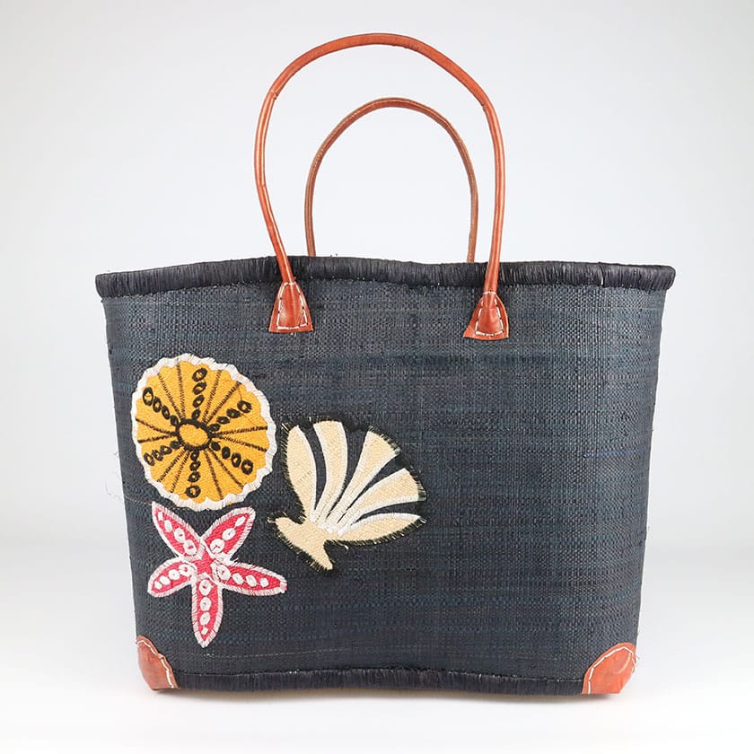 Alternative view of Bag Raffia Beach Embroidered