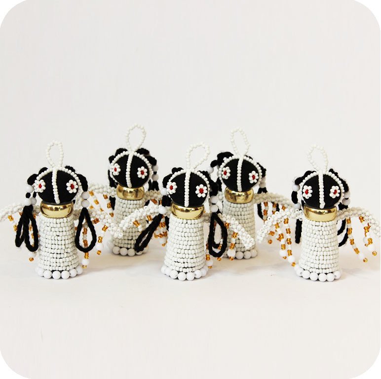 Beaded Angel for Christmas Tree