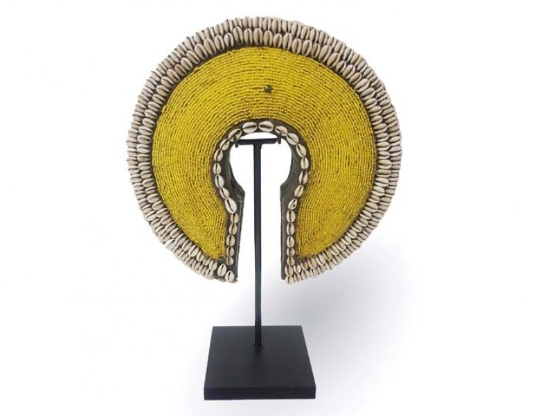 Alternative view of Beaded Wood Tikar Bangle