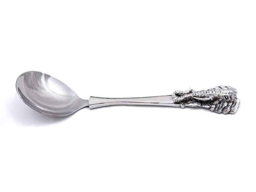 Alternative view of Elephant Head Serving Spoon
