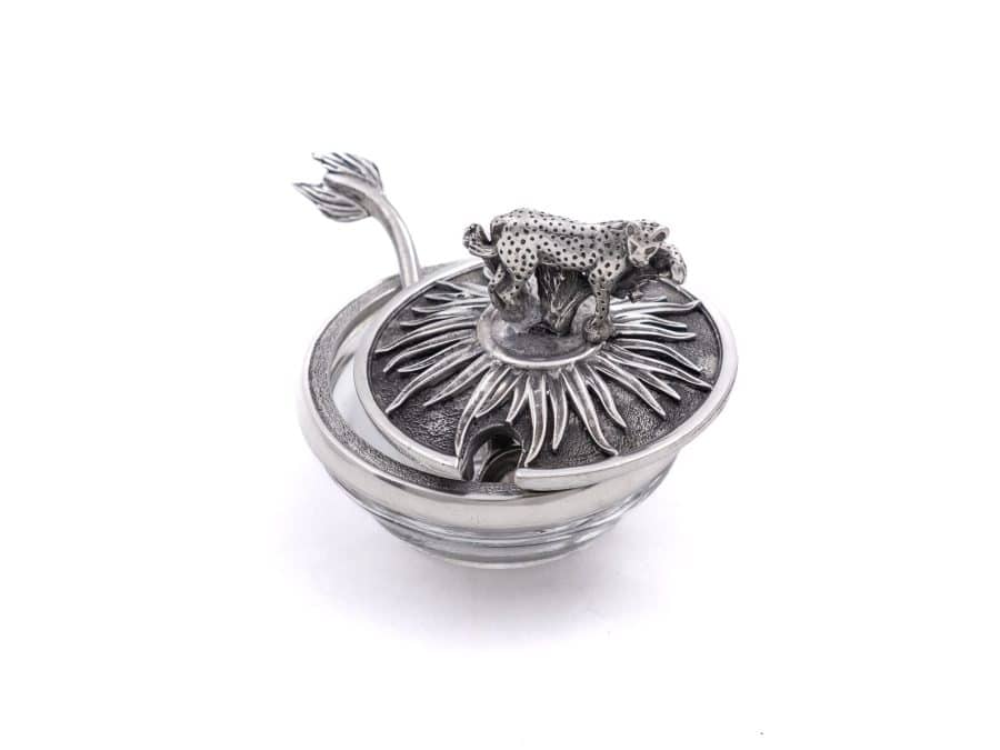 Leopard Lid Bowl and Spoon