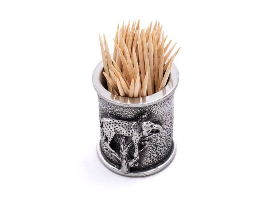 Alternative view of Leopard Toothpick Holder