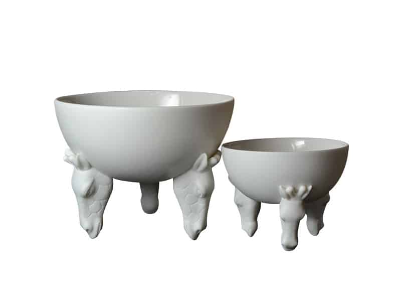 Porcelain Afrique Bowls - Giraffe