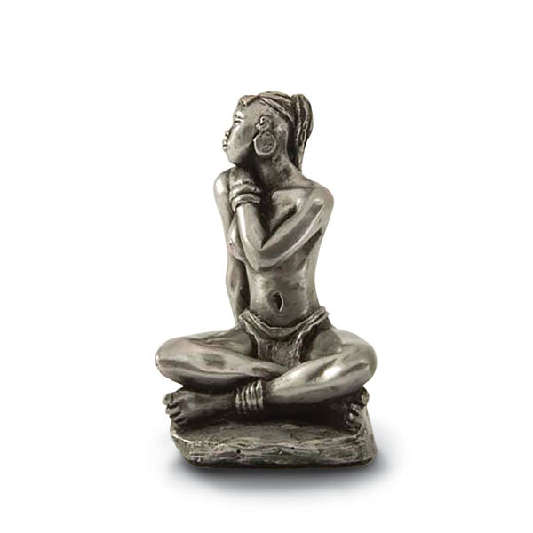 Small Sculpture of Zulu Lady Looking to Her Right