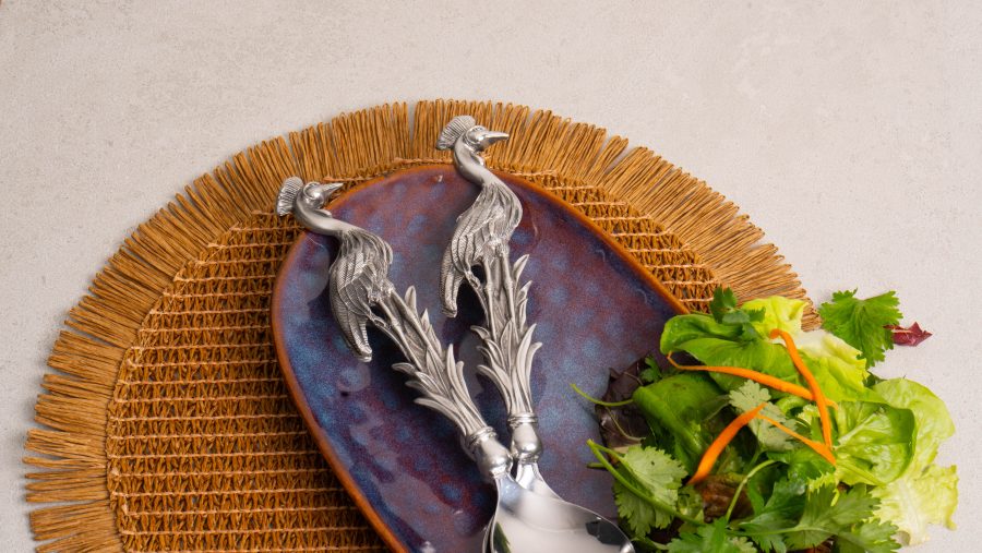 Blue Crane Salad Servers