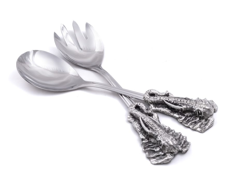 Alternative view of Elephant Head Salad Servers