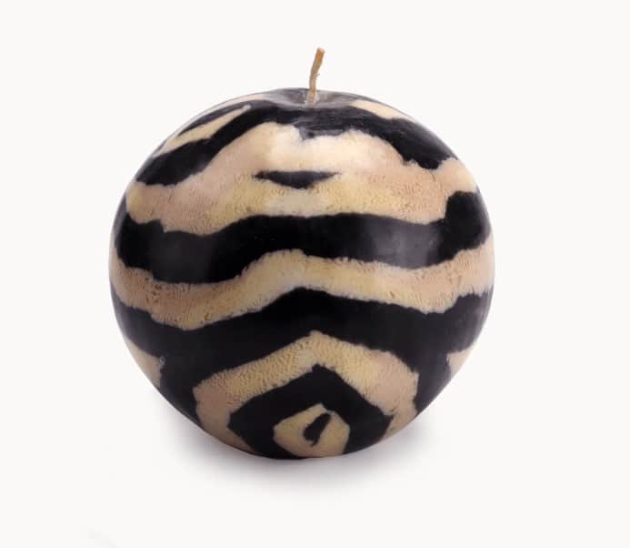 Ball Candle - Zebra