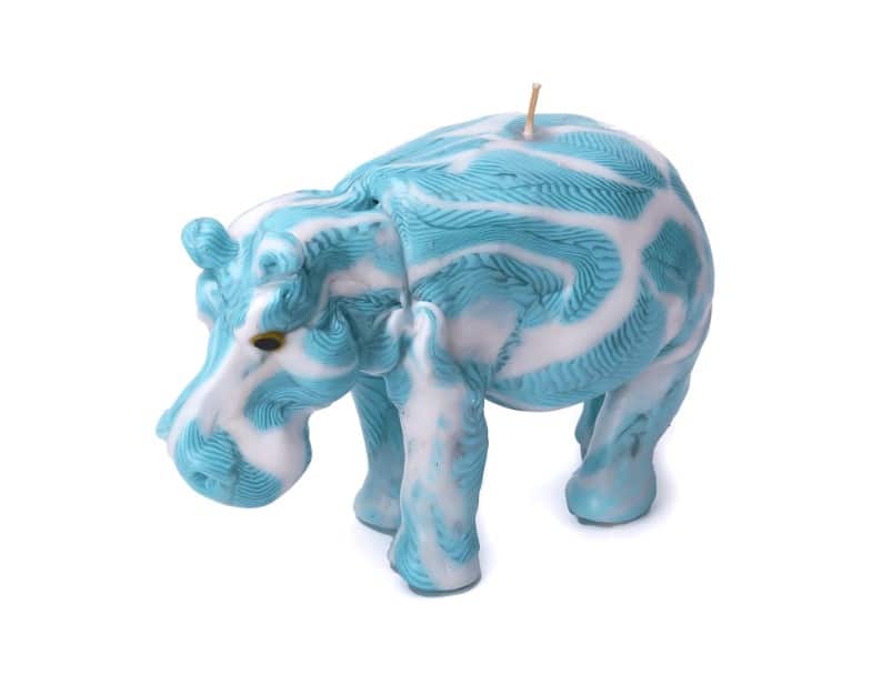 Hippo Candle - Blue Leaf