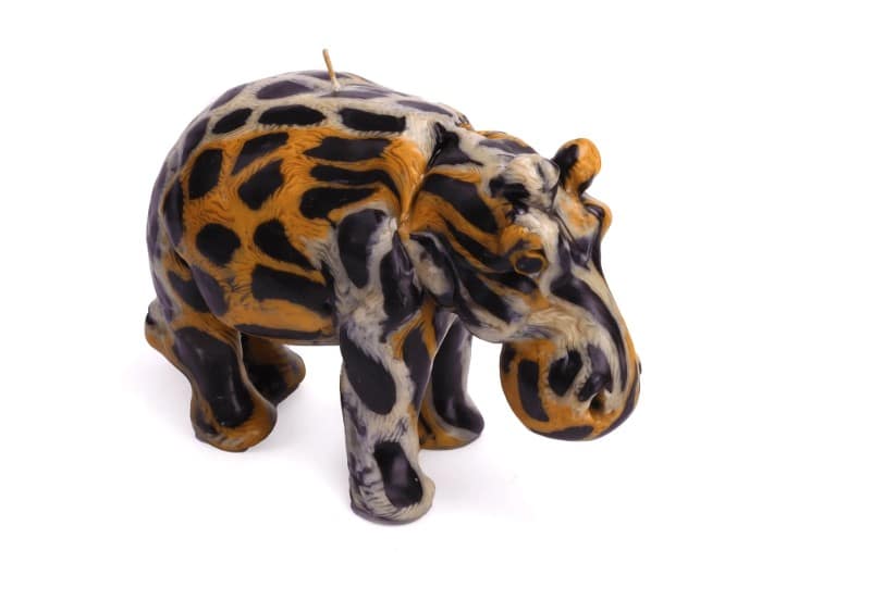 Hippo Candle - Cheetah Pattern
