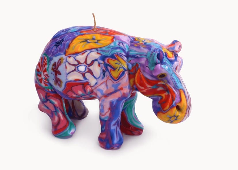 Hippo Candle - Millefiori