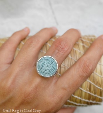 Sterling Silver Ring Small (Cool Grey)