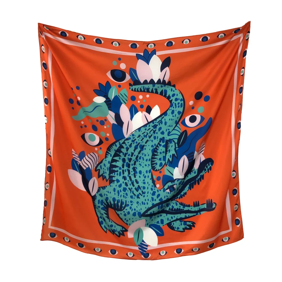 The Magic Crocodile Folktale Scarf