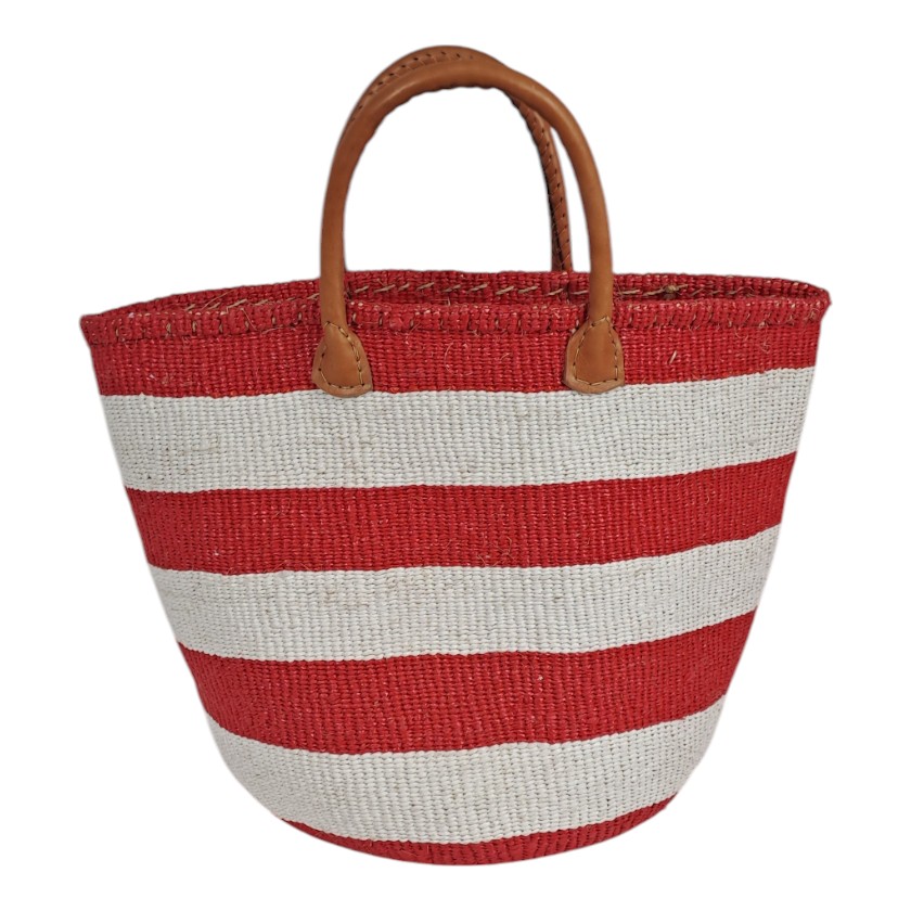 Alternative view of Bag PVC Beach Stripe Red & White Assorted