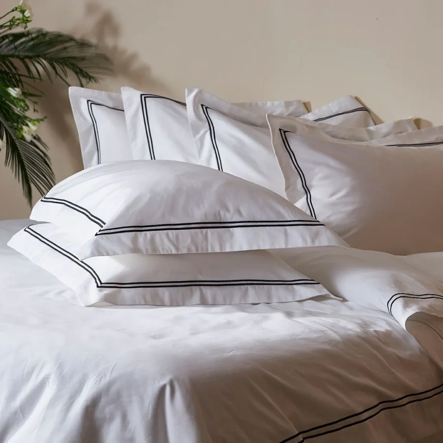 Bed Linen - Double Row Satin Stitch