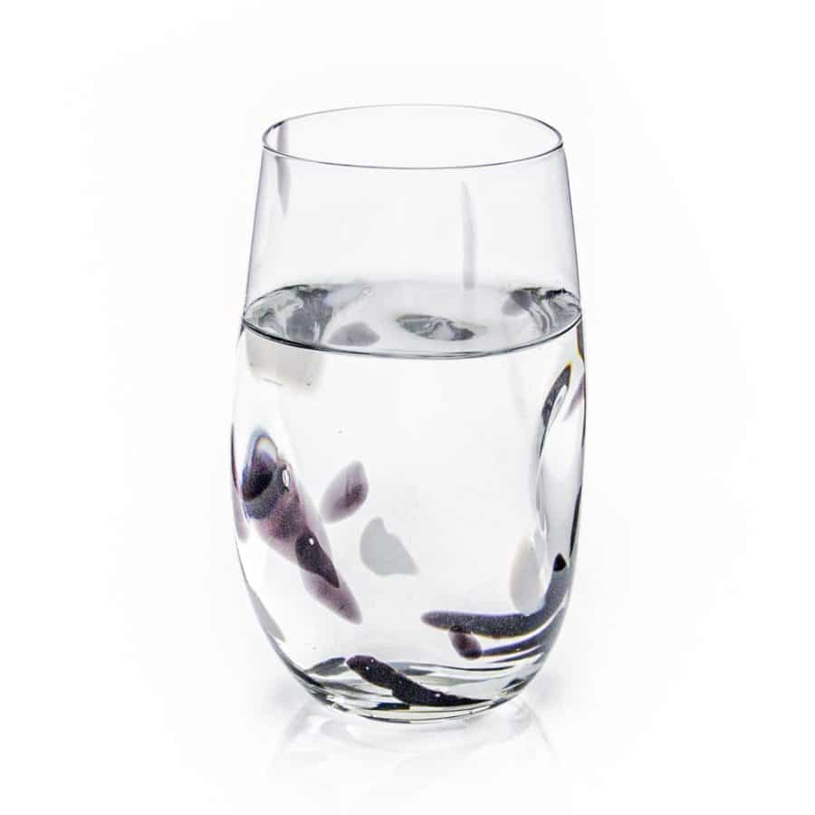 Alternative view of Tulip Tall Organic Indented Tumbler with Colour Flecks (x)