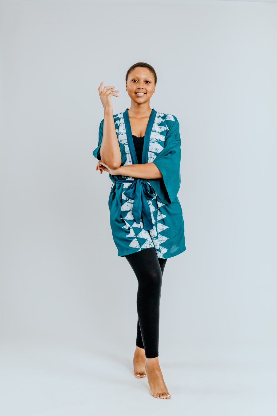 Kimono - Petrol - Diamonds