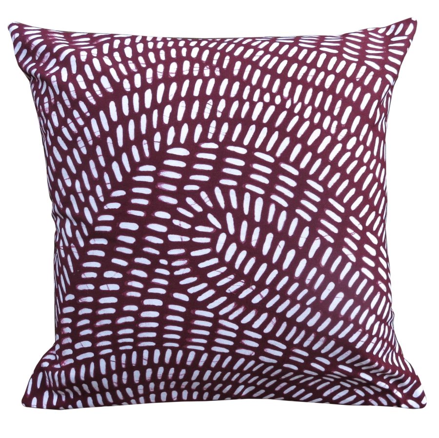 Cushion Cover - Mbabane: Rain (Marsala)