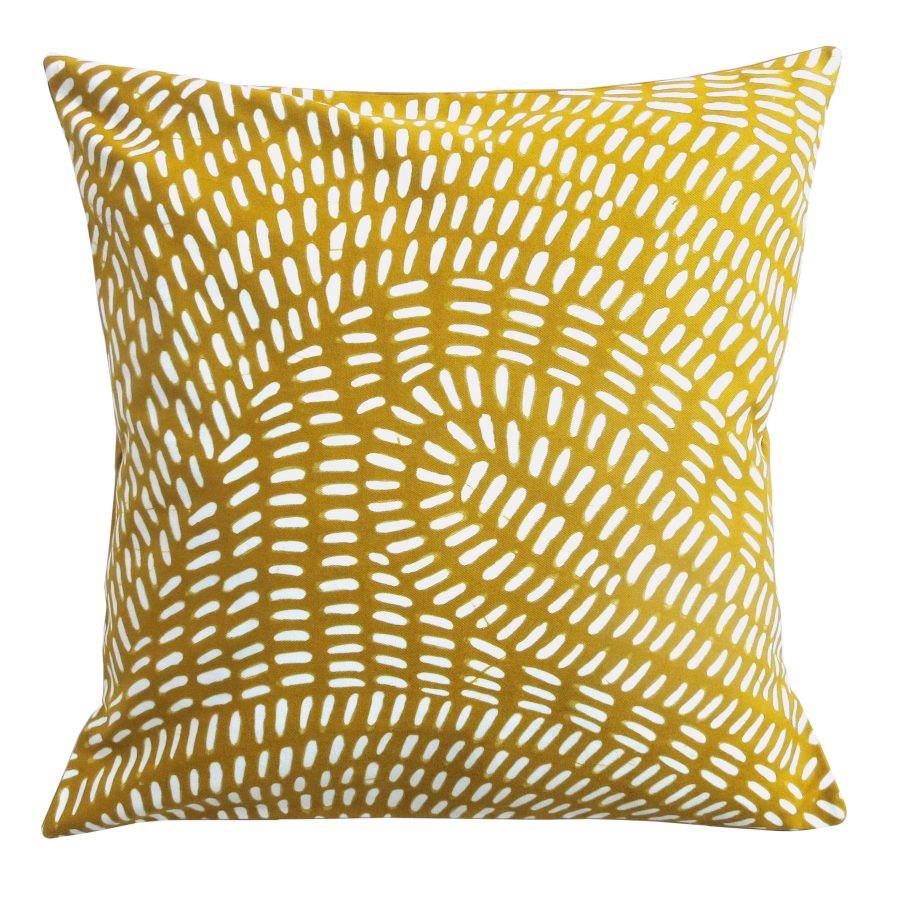 Cushion Cover - Mbabane: Rain (Mustard)