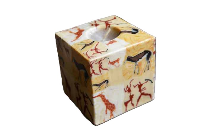 Cube Candle - Running Bushmen