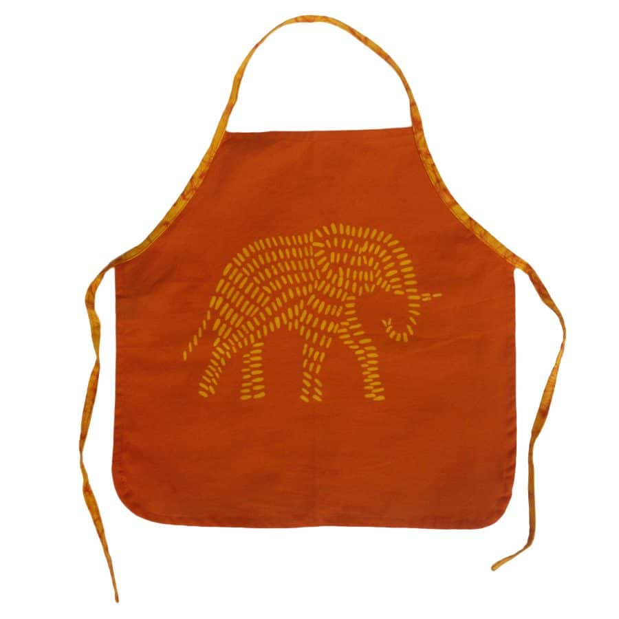 Kids Apron: Elephant (Orange Juice)