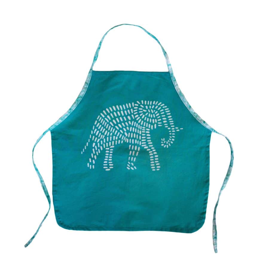 Kids Apron: Elephant (Fresh Topaz)