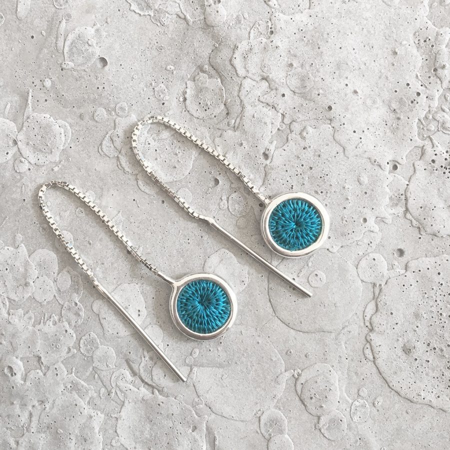 Pull Through Earrings (Turquoise)