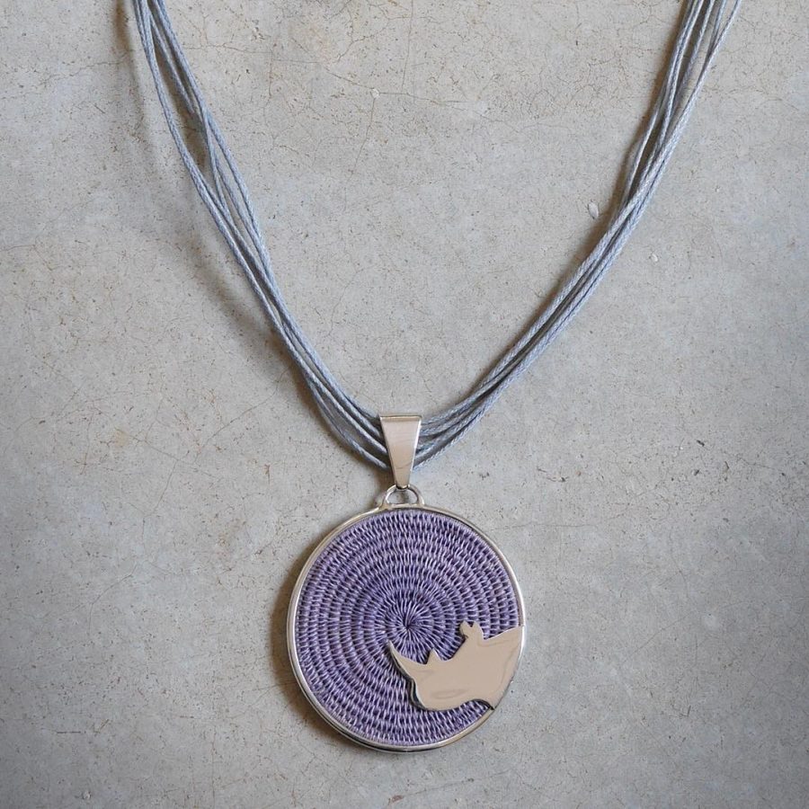 Rhino Statement Necklace (Smokey Grey)