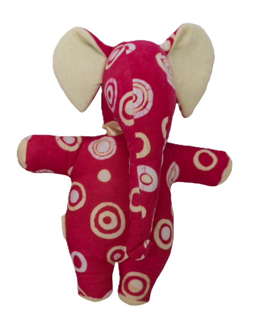 Small Elephant: Candy Pink (Circles & Dots)