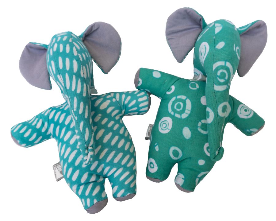 Alternative view of Small Elephant: Fresh Topaz (Circles & Dots)