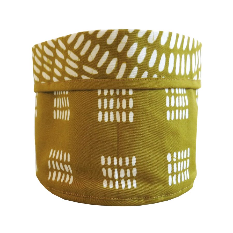Soft Bucket: Rain Squares/Rain (Mustard)