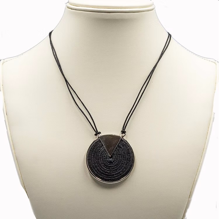 Triad Statement Necklace (Black)