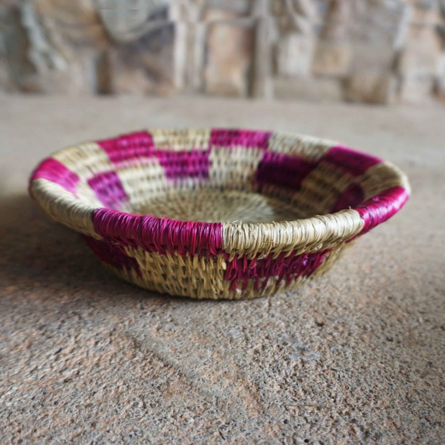 Alternative view of Nesting Basket: Smoke/Pink