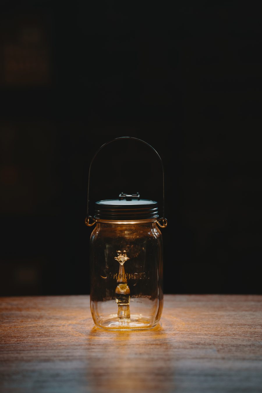 Sun Jar - Artisan Edition with Giraffe Glass Figurine