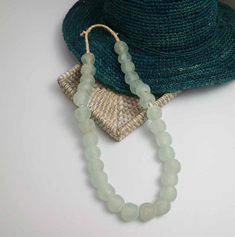 Necklace Glass Bead Transparent
